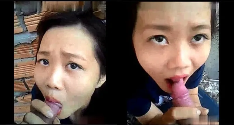 Ghệ liếm cậu bé ở vườn sau nhà